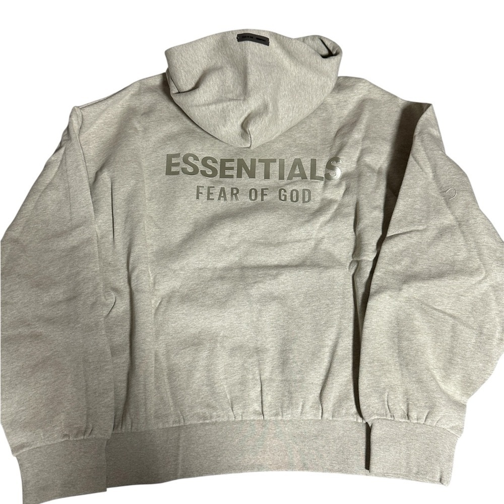 Fear of God ESSENTIALS Heather Stone Hoodie Classic Fit FW25 Extra Large - Picture 4 of 8